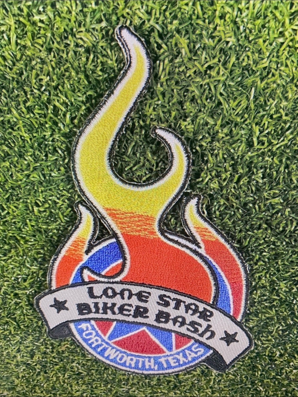 Lone Star Biker Bash Fort Worth Texas Flame Patch